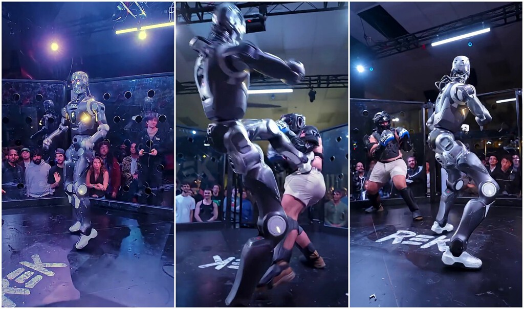 Youtuber se Enfrenta a un Robot de Combate en un Duelo de MMA al Estilo ''Terminator''
