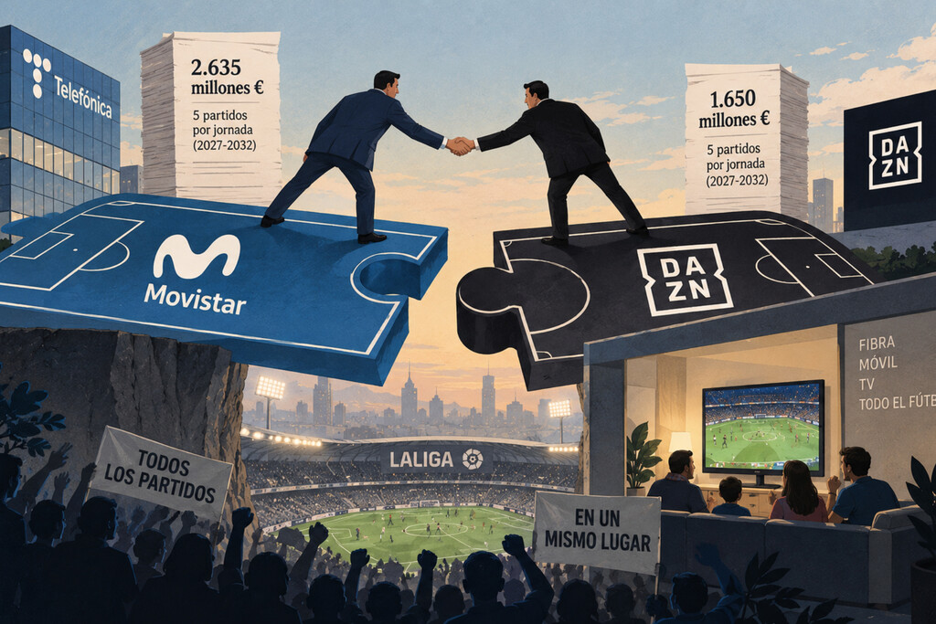 Telefónica invierte 1.650 millones de euros adicionales para asegurar la cobertura completa de LaLiga en Movistar