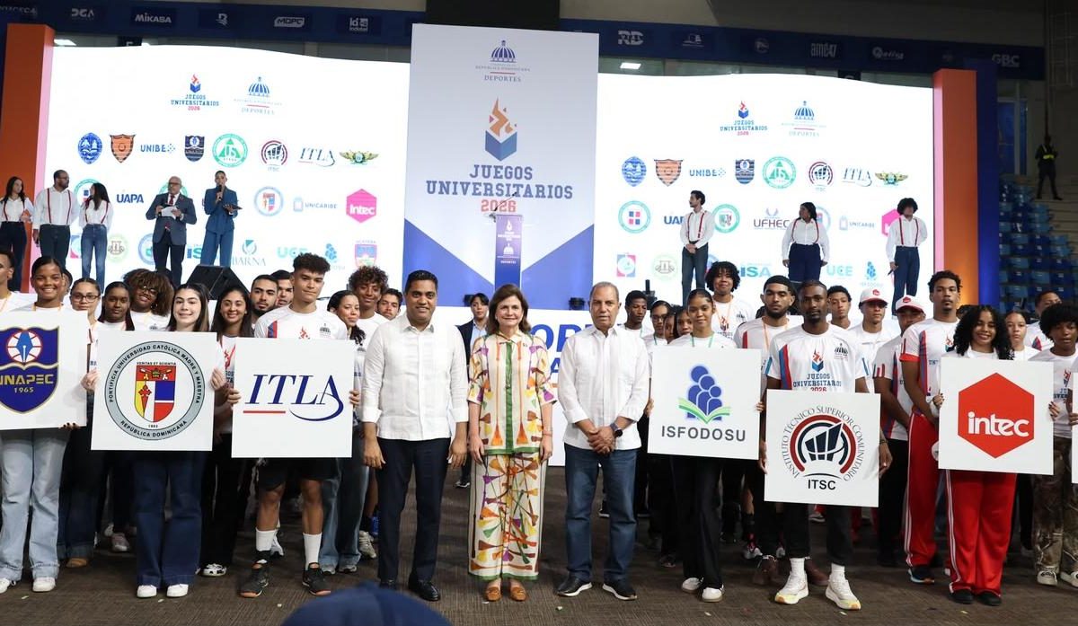 Vicepresidenta Peña y Ministro Cruz Dan Inicio a Juegos Deportivos Universitarios 2026
