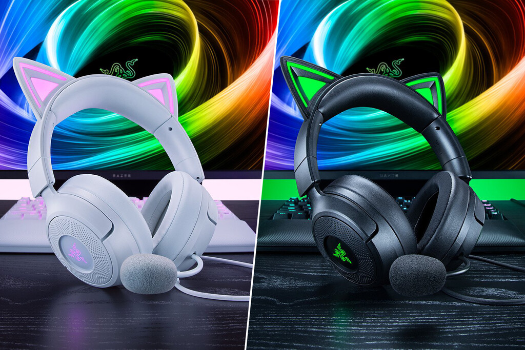 Razer Presenta los Kraken Kitty V3: Auriculares Gaming con Iluminación Reactiva y Modo Portátil