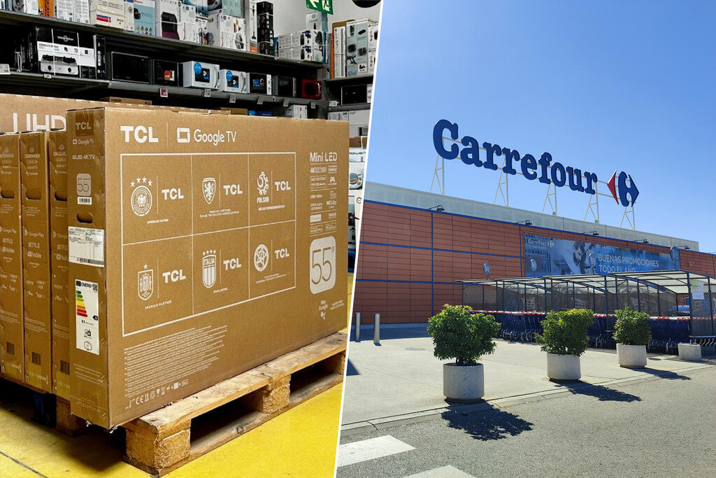 Oferta en Carrefour: Smart TV QLED TCL de 55 Pulgadas con Google TV y Dolby Atmos por 359 Euros