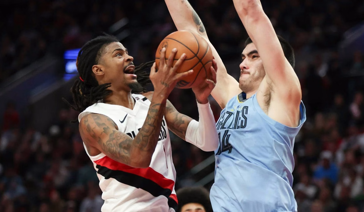 Ja Morant de los Blazers Sufre Lesión en el Isquiotibial y Estará Cuatro Semanas de Baja